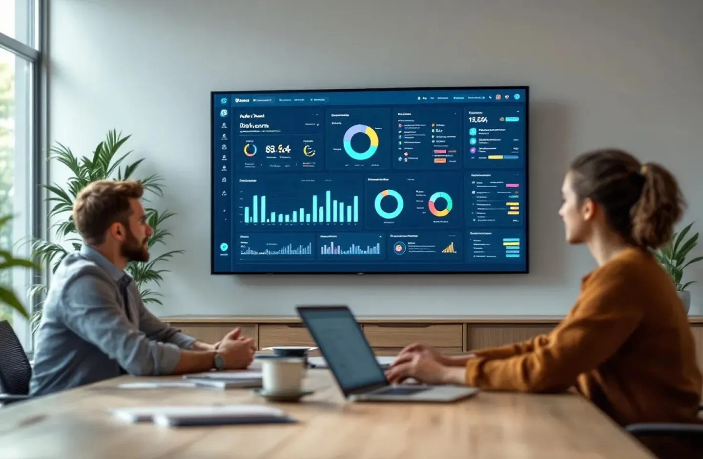 Team working on admin dashboard design