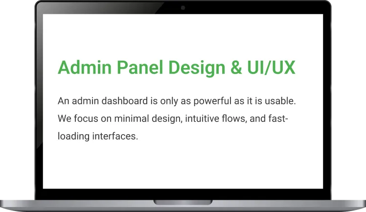 Team working on admin dashboard design
