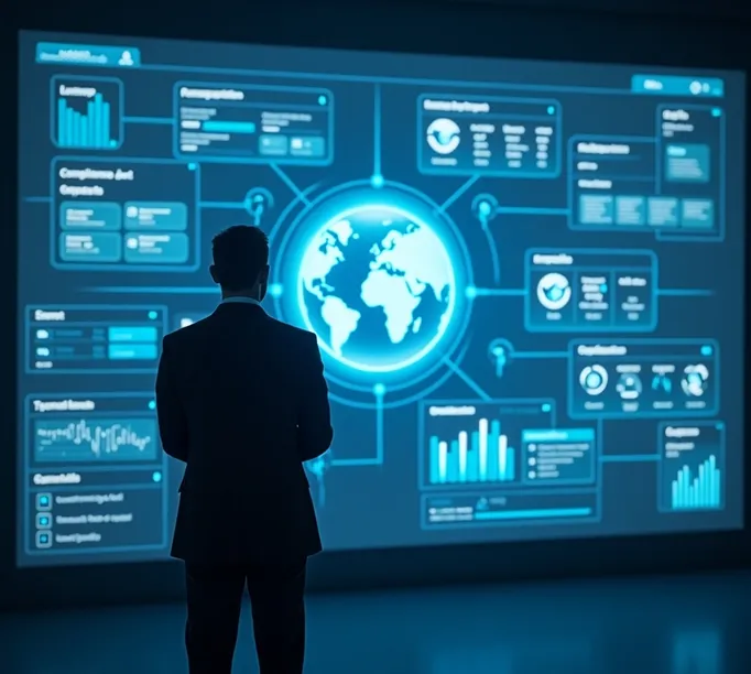 Admin dashboard showing analytics and charts