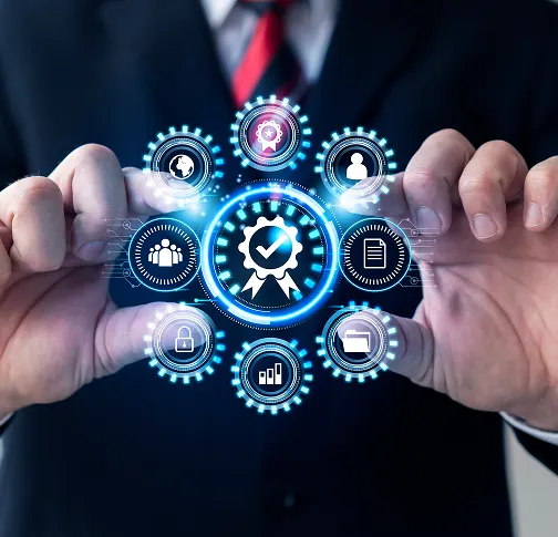 Admin dashboard showing analytics and charts