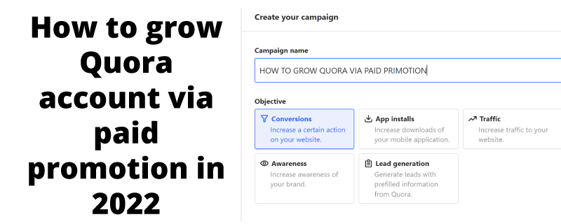 How to grow Quora account via paid promotion in 2022